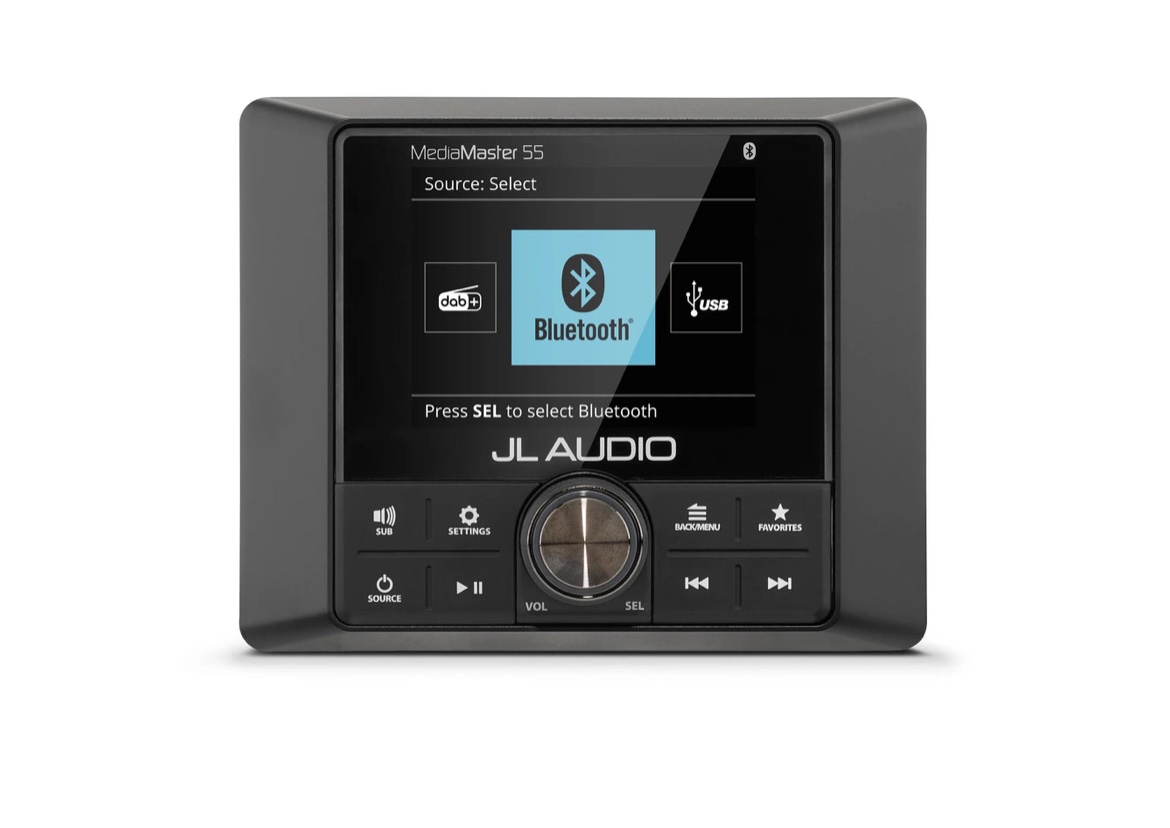 JL Audio MM55 Premium Compact Marine Source Unit with Full-Color LCD - Image 4