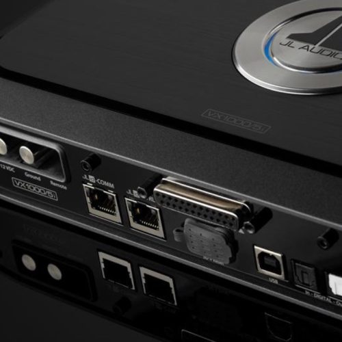 JL Audio VX1000/5i
5-channel car amplifier with digital signal processing — 75 watts RMS x 4 at 4 ohms + 600 watts RMS x 1 at 2 ohms